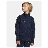 Squad 2.0 Full Zip Jr - Navy - Closeup 1