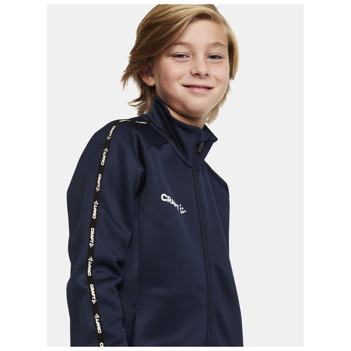 Squad 2.0 Full Zip Jr - Navy - Closeup 4