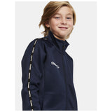 Squad 2.0 Full Zip Jr - Navy - Closeup 4