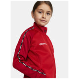 Squad 2.0 Full Zip Jr - Red - Closeup 4