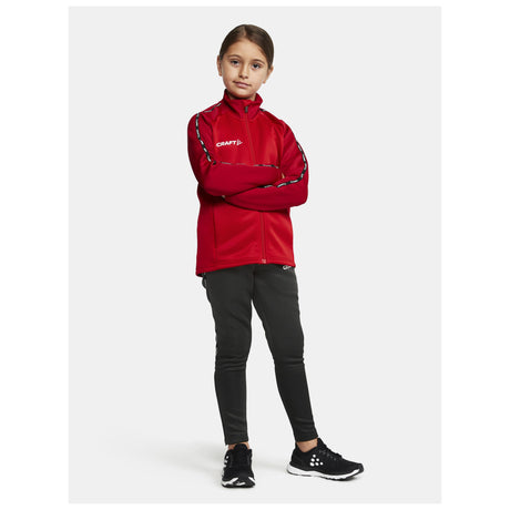 Squad 2.0 Full Zip Jr - Red - Closeup 6