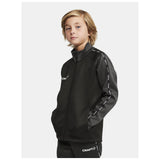 Squad 2.0 Full Zip Jr - Black - Closeup 1