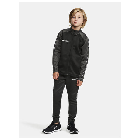 Squad 2.0 Full Zip Jr - Black - Closeup 5