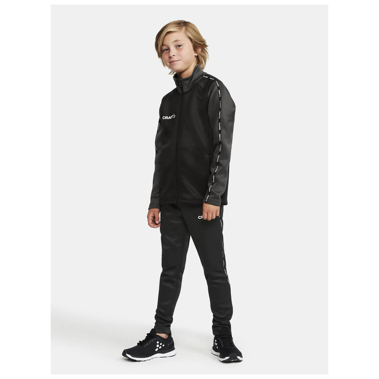 Squad 2.0 Full Zip Jr - Black - Closeup 6