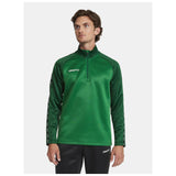 Squad 2.0 Half Zip M - Green/Ivy - Closeup 1