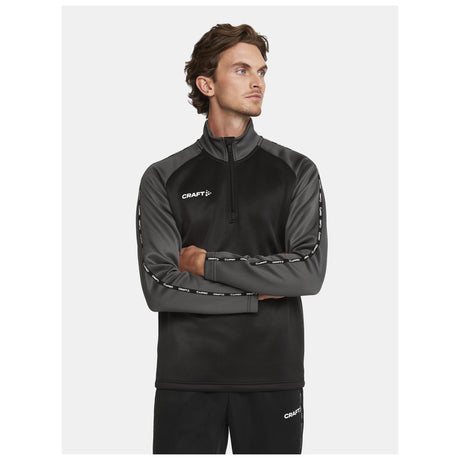 Squad 2.0 Half Zip M - Black - Closeup 1