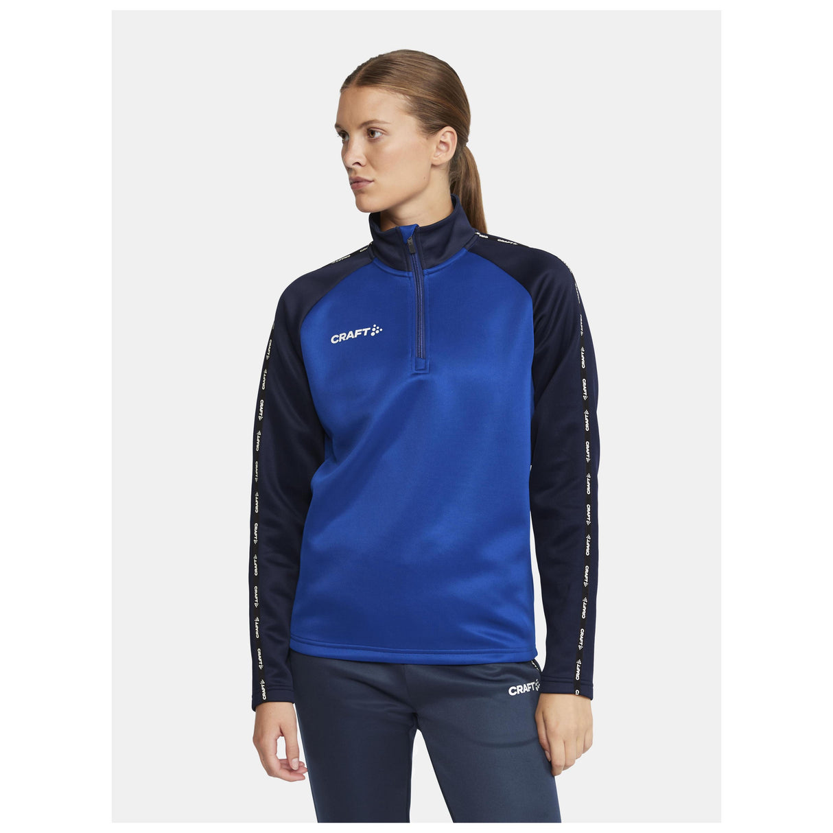Squad 2.0 Half Zip W - Club Cobolt/Navy - Closeup 2