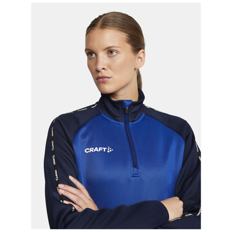 Squad 2.0 Half Zip W - Club Cobolt/Navy - Closeup 5