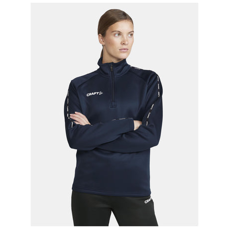 Squad 2.0 Half Zip W - Navy - Closeup 1