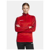 Squad 2.0 Half Zip W - Red - Closeup 1