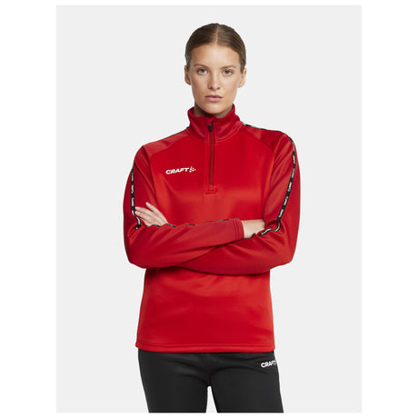 Squad 2.0 Half Zip W - Red - Closeup 1