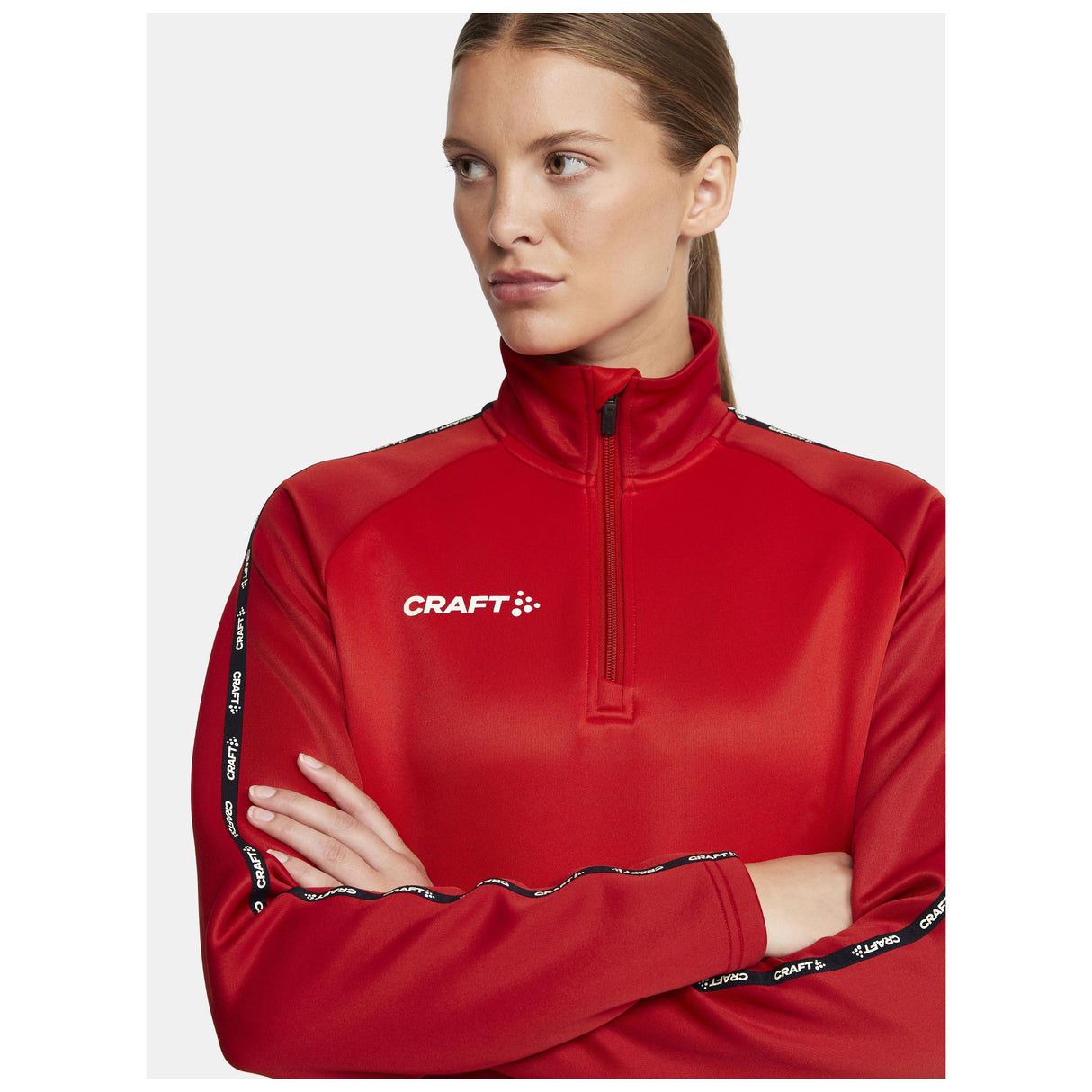 Squad 2.0 Half Zip W - Red - Closeup 4