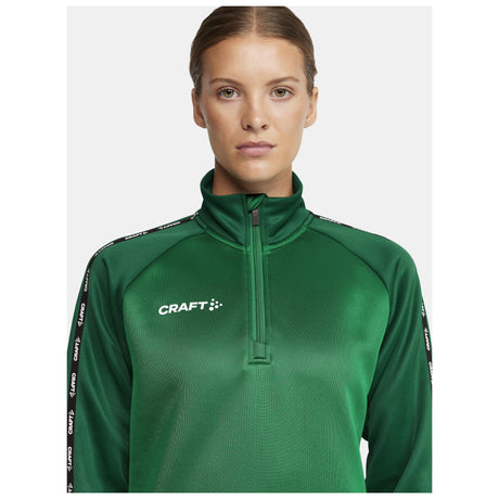 Squad 2.0 Half Zip W - Green/Ivy - Closeup 4