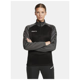 Squad 2.0 Half Zip W - Black - Closeup 1