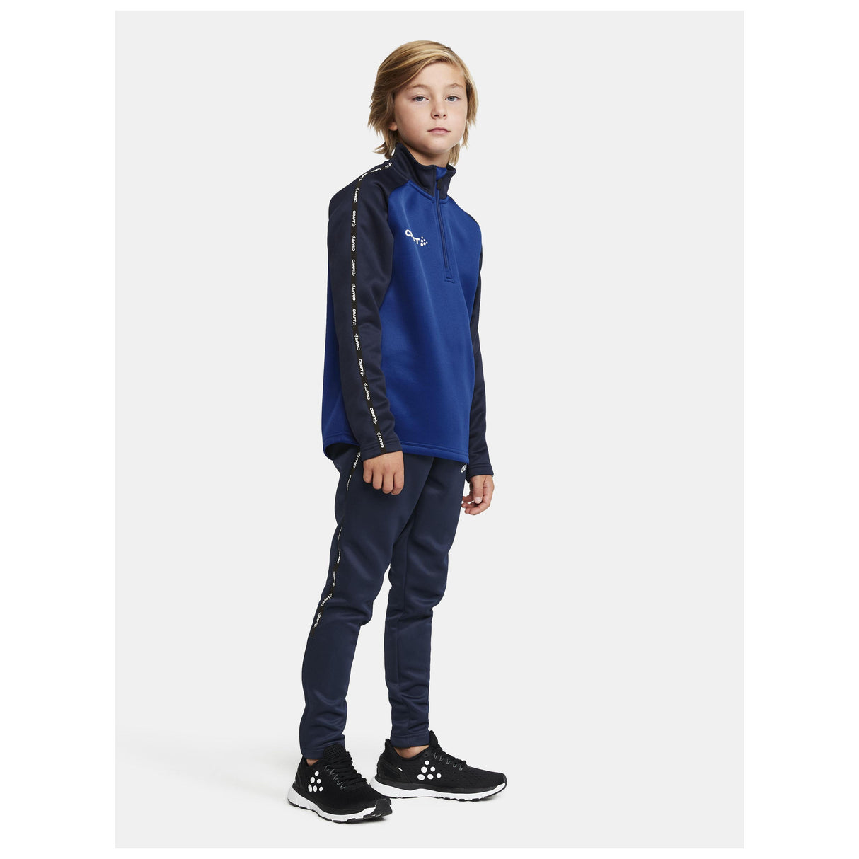 Squad 2.0 Half Zip Jr - Club Cobolt/Navy - Closeup 6
