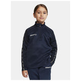 Squad 2.0 Half Zip Jr - Navy - Closeup 1