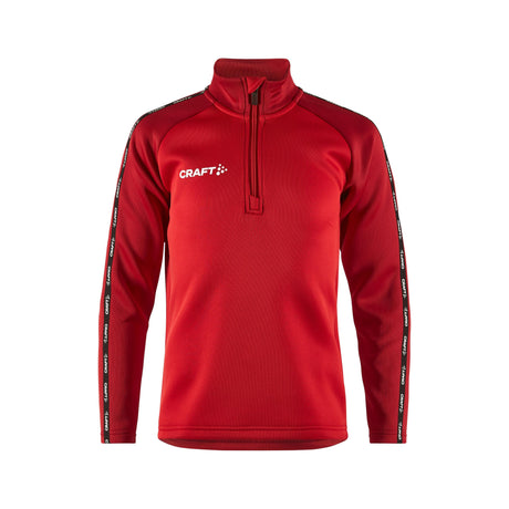 Squad 2.0 Half Zip Jr - Red - Front