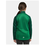 Squad 2.0 Half Zip Jr - Green/Ivy - Closeup 3