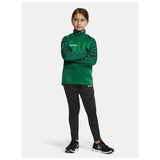 Squad 2.0 Half Zip Jr - Green/Ivy - Closeup 5