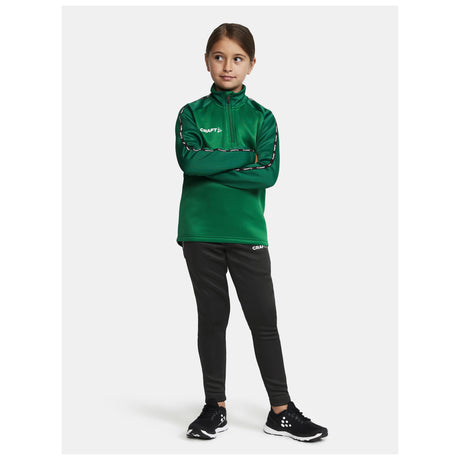 Squad 2.0 Half Zip Jr - Green/Ivy - Closeup 5
