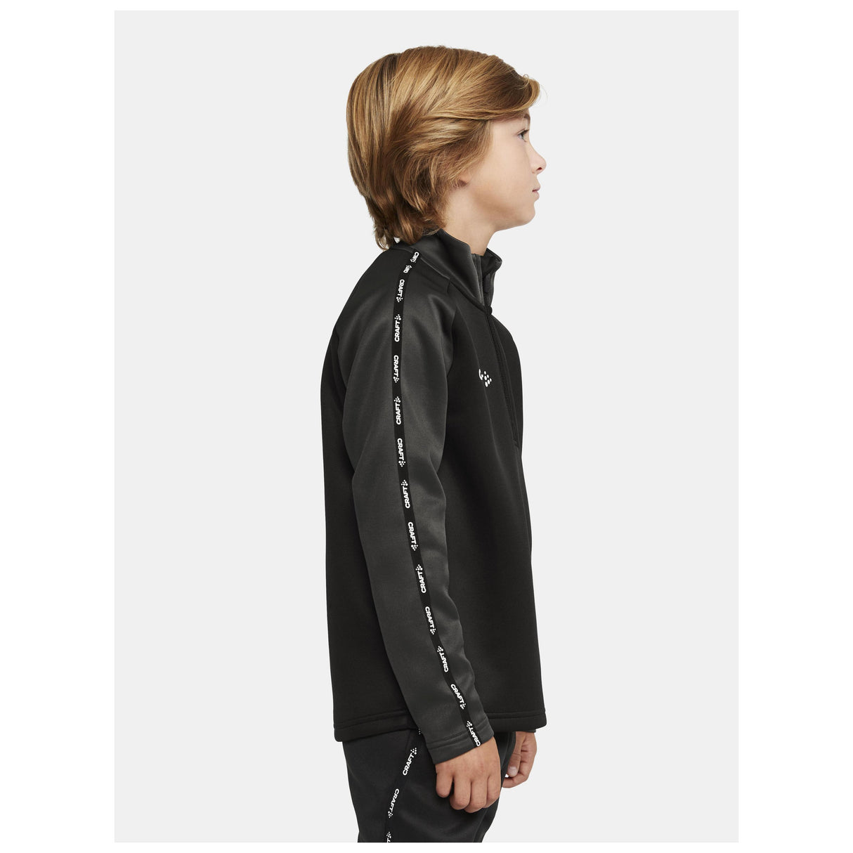 Squad 2.0 Half Zip Jr - Black - Closeup 2