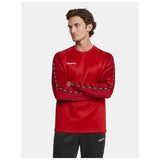 Squad 2.0 Crewneck M - Red - Closeup 1