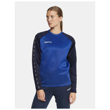 Squad 2.0 Crewneck W - Club Cobolt/Navy - Closeup 1