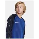 Squad 2.0 Crewneck Jr - Club Cobolt/Navy - Closeup 4