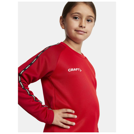 Squad 2.0 Crewneck Jr - Red - Closeup 4