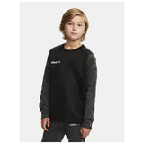 Squad 2.0 Crewneck Jr - Black - Closeup 2