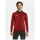 Extend Full Zip M - Dark Red - Closeup 1