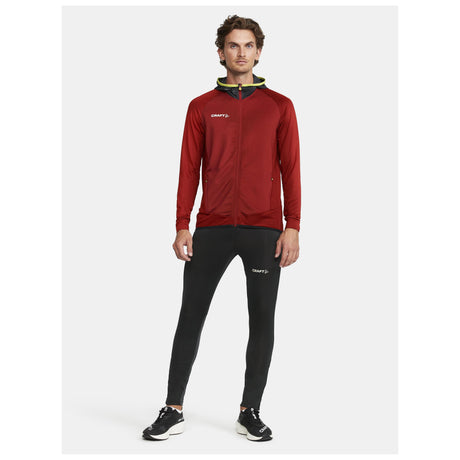 Extend Full Zip M - Dark Red - Closeup 5