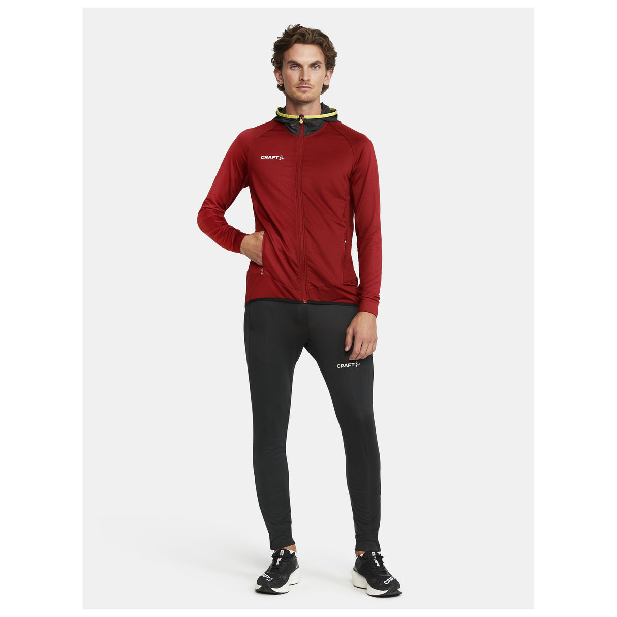 Extend Full Zip M - Dark Red - Closeup 6