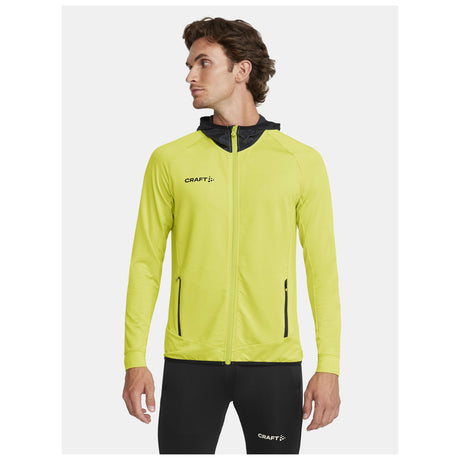 Extend Full Zip M - Yellow - Closeup 2