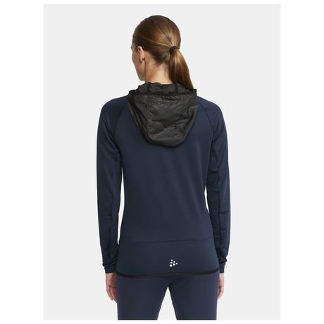 Extend Full Zip W - Navy - Closeup 3
