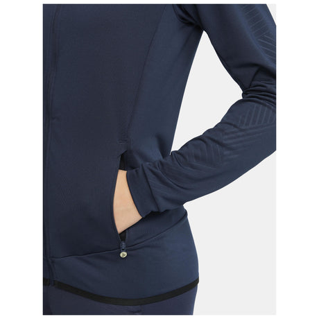Extend Full Zip W - Navy - Closeup 6