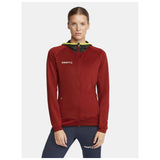 Extend Full Zip W - Dark Red - Closeup 1