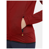 Extend Full Zip W - Dark Red - Closeup 4