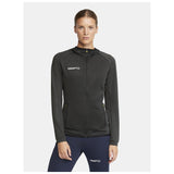 Extend Full Zip W - Dark Grey - Closeup 1
