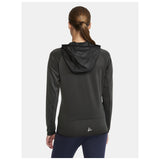 Extend Full Zip W - Dark Grey - Closeup 3