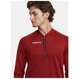 Extend Half Zip M - Dark Red - Closeup 4