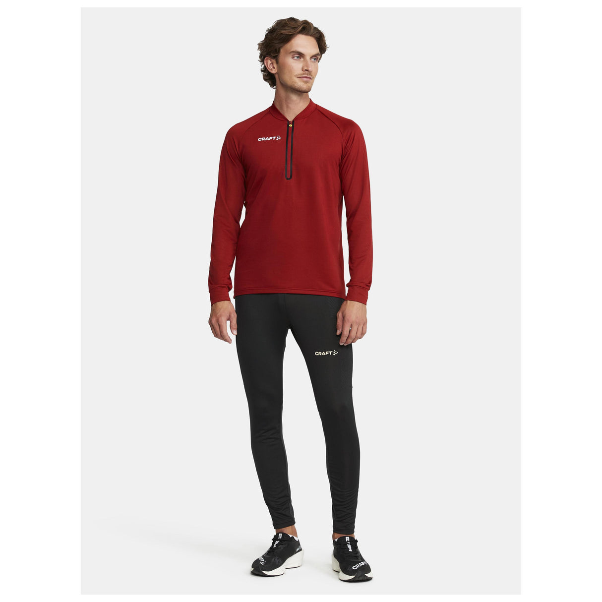 Extend Half Zip M - Dark Red - Closeup 6