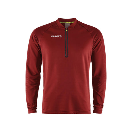 Extend Half Zip M - Dark Red - Front