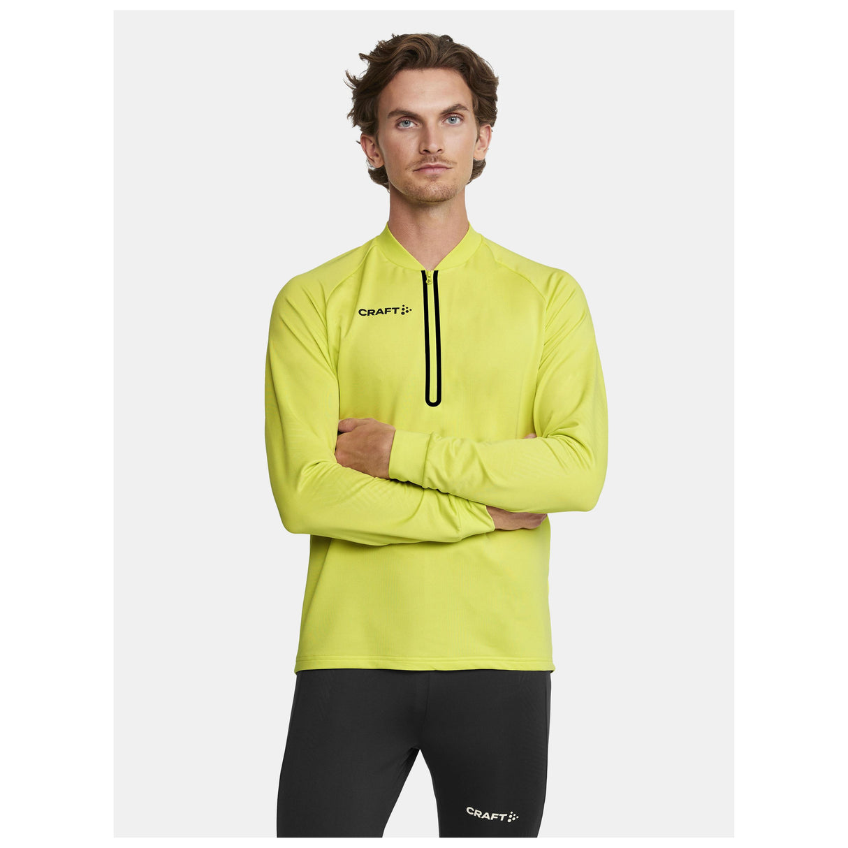 Extend Half Zip M - Yellow - Closeup 1