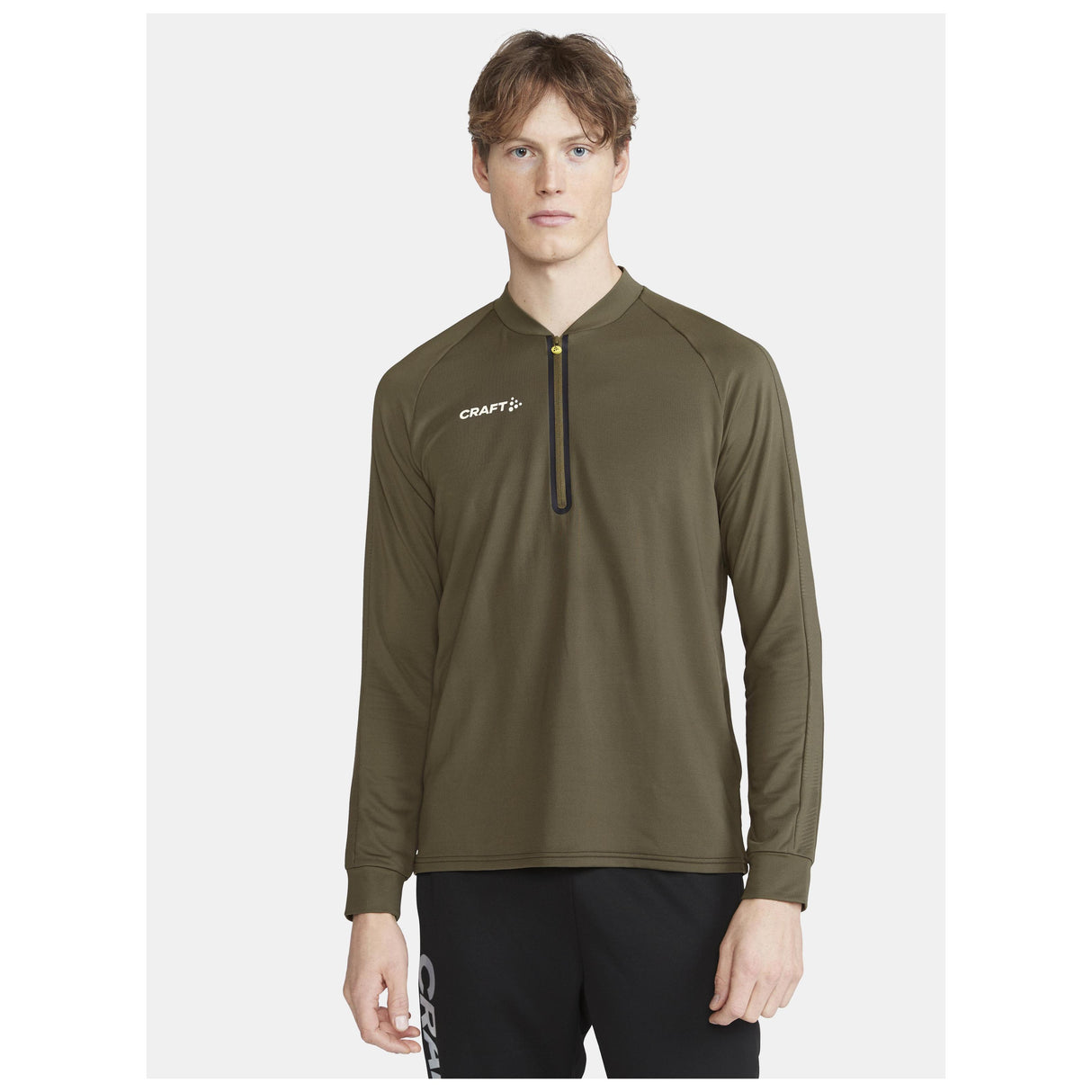 Extend Half Zip M - Dark Green - Closeup 1