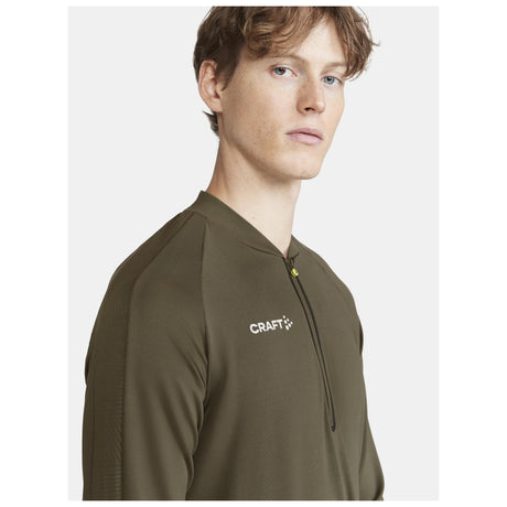 Extend Half Zip M - Dark Green - Closeup 4