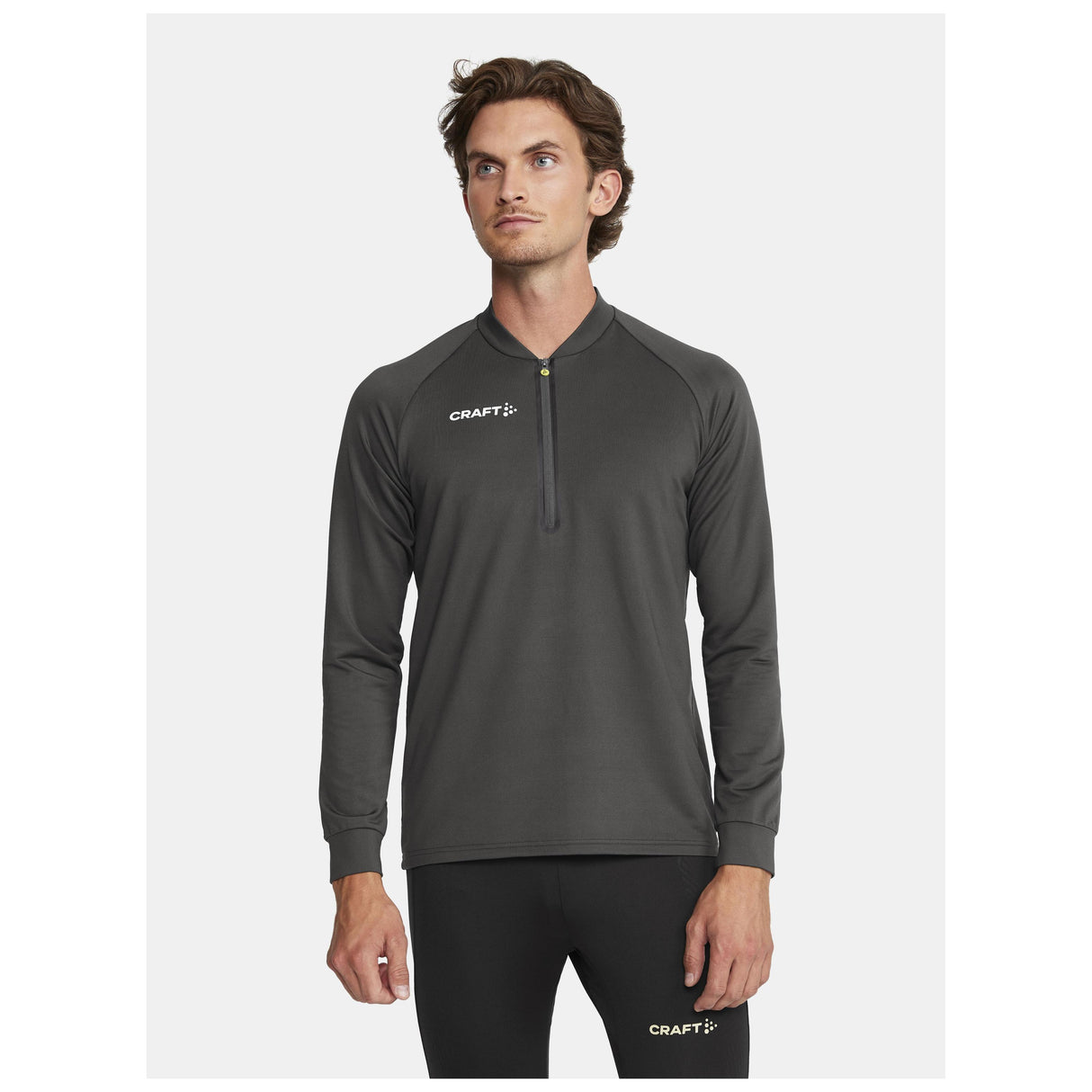 Extend Half Zip M - Dark Grey - Closeup 1