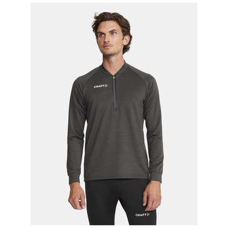 Extend Half Zip M - Dark Grey - Closeup 1
