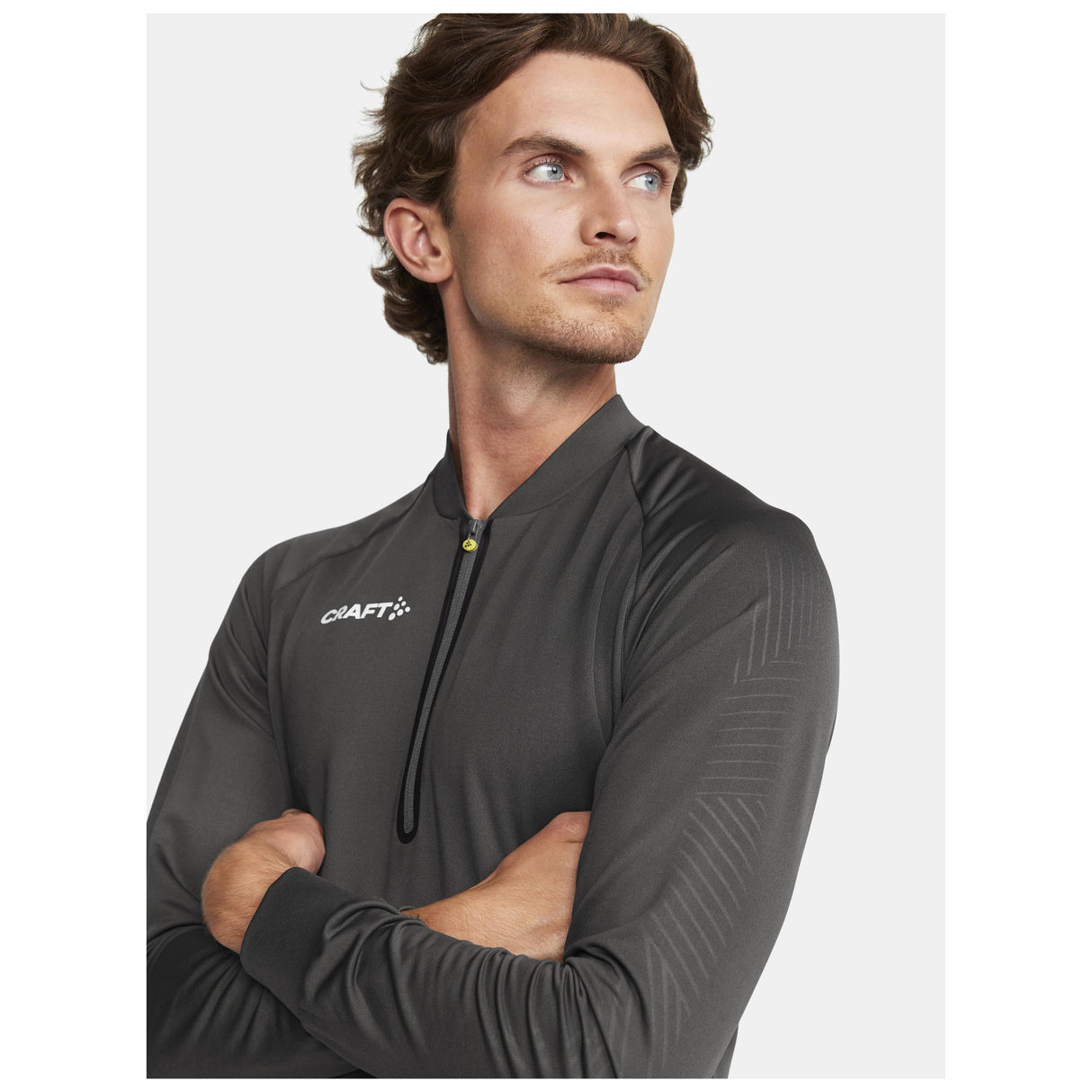 Extend Half Zip M - Dark Grey - Closeup 4