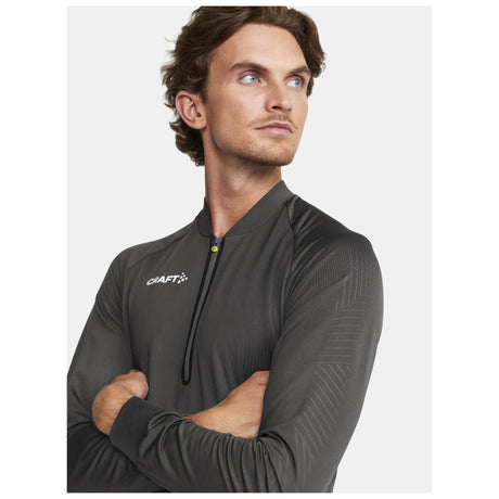 Extend Half Zip M - Dark Grey - Closeup 4
